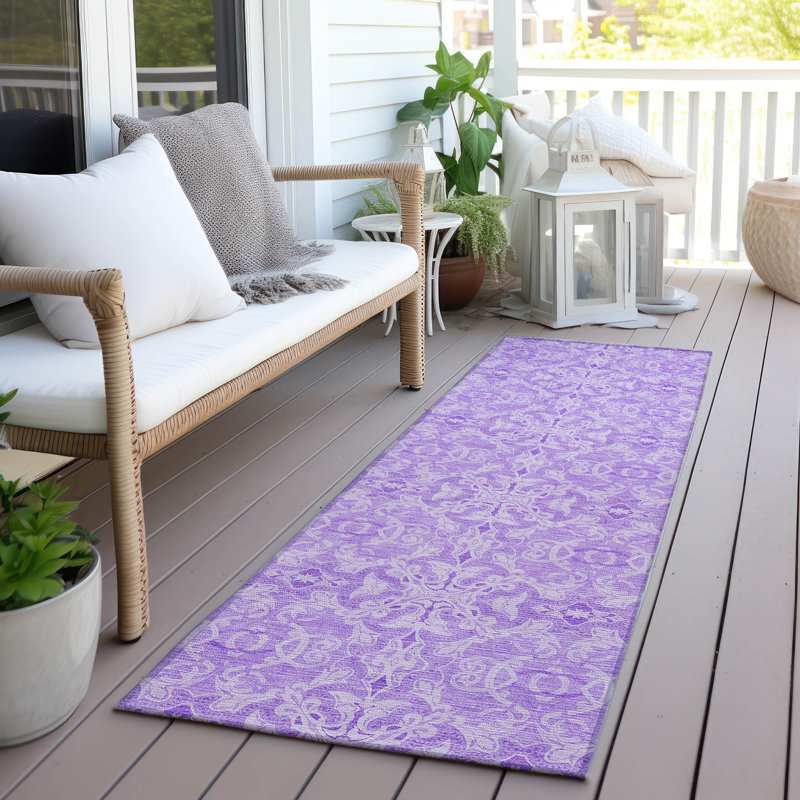 Tapis intérieur / extérieur Sophiyah avec envers antidérapant, Rectangulaire 3 pi x 5 pi