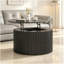 Table basse à plateau relevable VIBE HAUS, table d'appoint moderne en bois cannelé avec rangement caché pour le salon-133961429