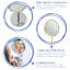 Harbour Housewares - Magnifying Pedestal Mirror - 18.5 x 34.5cm-104699387