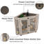 Corner Small Animal Cage with Ramp and Hide House-1857133550