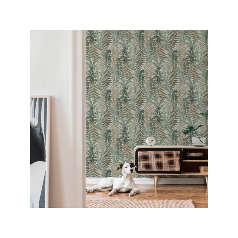 Galerie Flourish Green Tree Leaf Wallpaper FL61119, Green