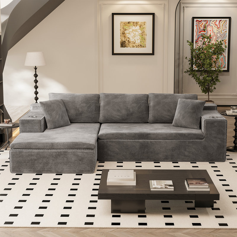 Canapé modulaire Boneless, Gris