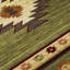 Tapis vert / brun / beige en polyester tissé à la machine intérieur / extérieur Binford-351459919