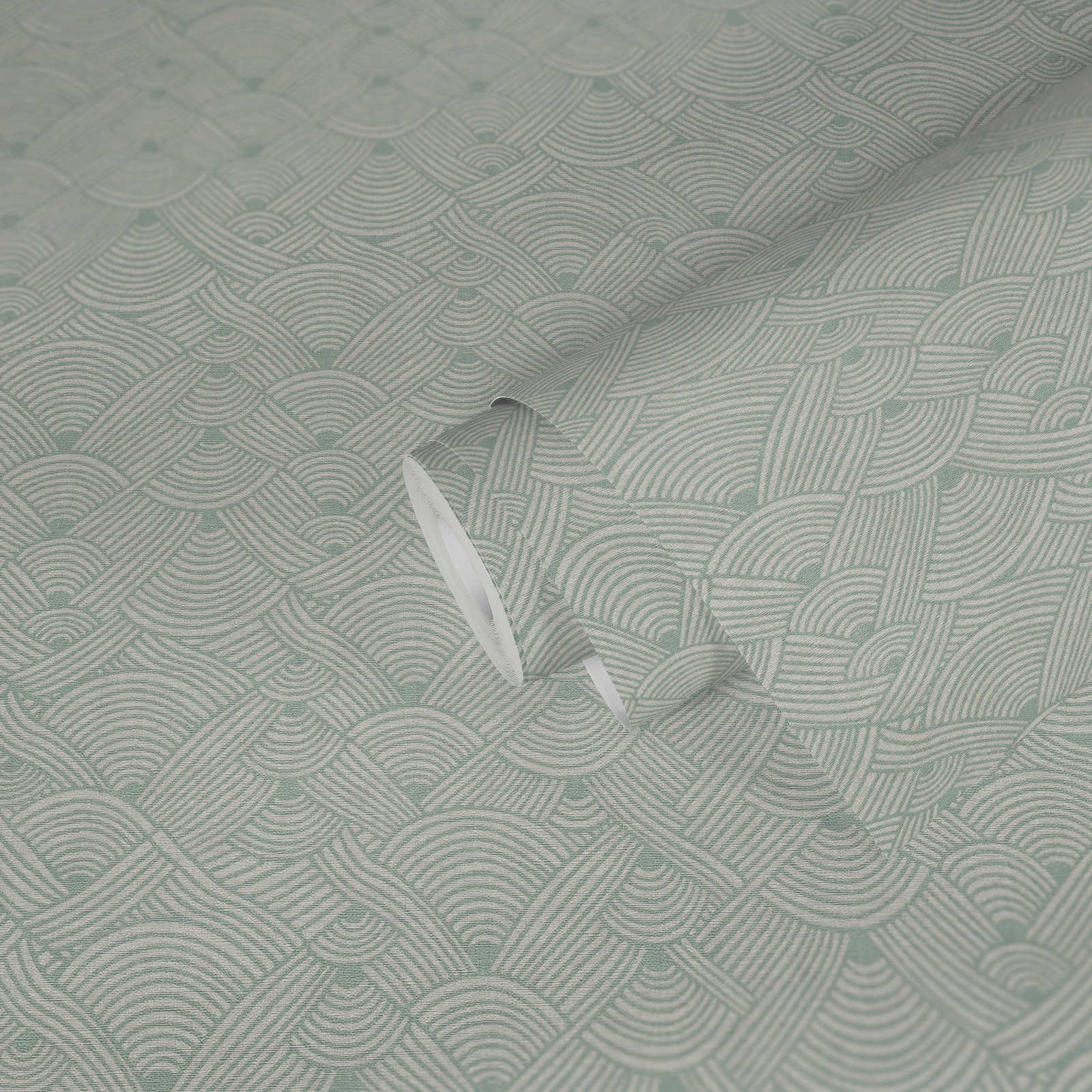Fusion Wallpaper Roll, Green/White