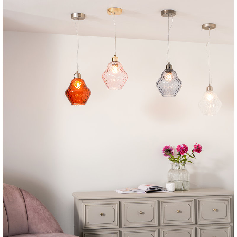 Grayvik 1 - Light Single Pendant, Rose Pink, Pink