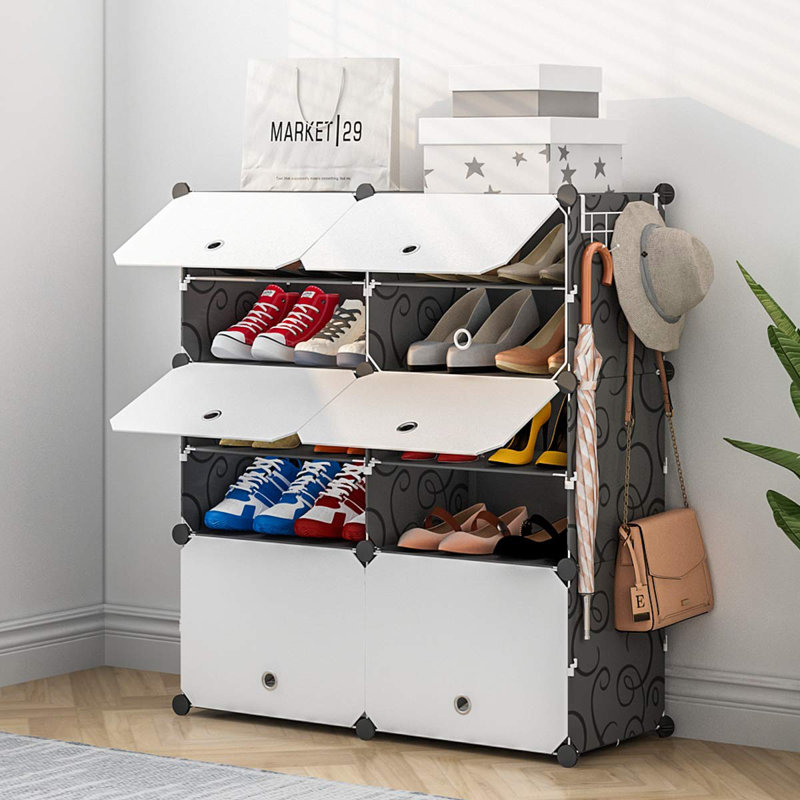 24 Pair Stackable Shoe Rack