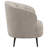 Glynes Upholstered Channel Back Curved Chair Beige-666693635