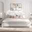 Ensemble de lit plateforme tapissier Modern Elegant Curve