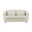 Canapé deux places de 176 cm de large avec 2 coussins, lin beige