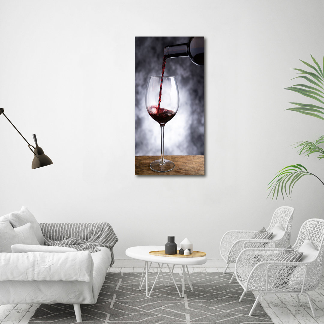 Rotwein - Kunstdrucke auf Leinwand - Wrapped Canvas