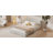 Queen Size Upholstered Platform Bed With Velvet Fabric,Grounded Bed With Solid Frame-359285592