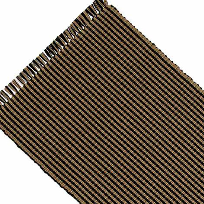 Castleman Gingham 100% Cotton Table Runner, 36"L x 14"D, Black