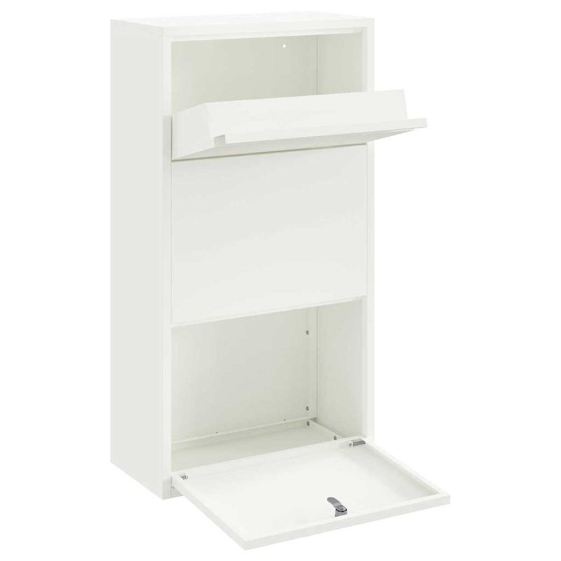 Steel Drop Box, White