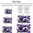 Soccer Ball Splash Area Rug, Vibrant Purple Design Floor Decor, Durable Indoor Carpet for Living Room Bedroom Gaming Office World Cup Soccer Decor-129889003