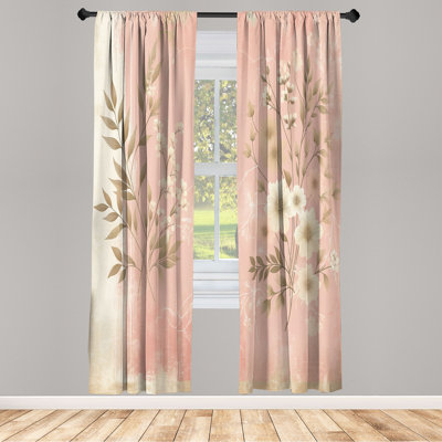 Semi Sheer Curtain Pair