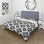 Ensemble de housse de couette floral Vintage Black Mosaic Tiles I - Floral-109145469