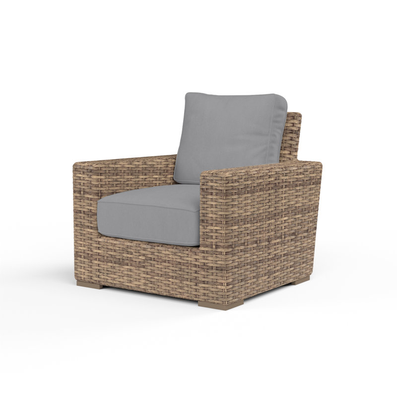 Havana Outdoor Patio Lounge Chair with Sunbrella Cushions, Canvas Granite Sunbrella®