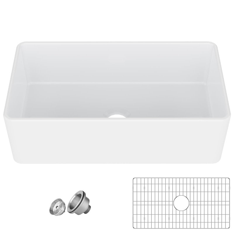 Farmhouse Sink 33-Inch White Farmhouse Sink Farm Sink Farmhouse Kitchen Sink