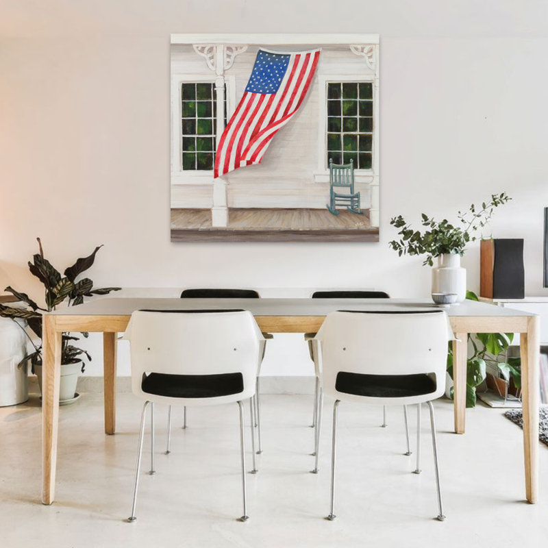 American Porch Crop, art contemporain, H 36 po x l 36 po