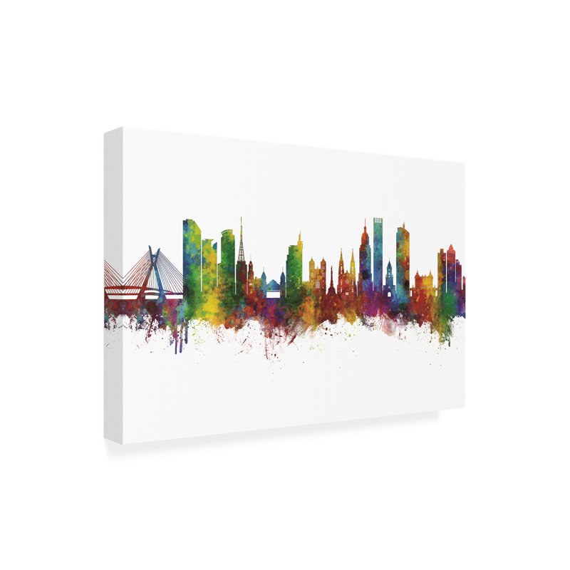Art sur toile de Michael Tompsett, H 12 po x l 19 po x P 2 po
