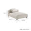 Chaise longue modulaire rembourrée en tissu Solace-101704626