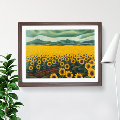 Special Sunflower Field - Framed Print
