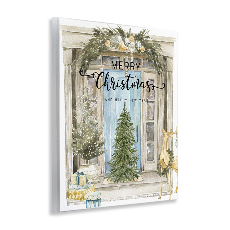 Plaque de porte et arbre Merry Christmas, design par Jesse Keith