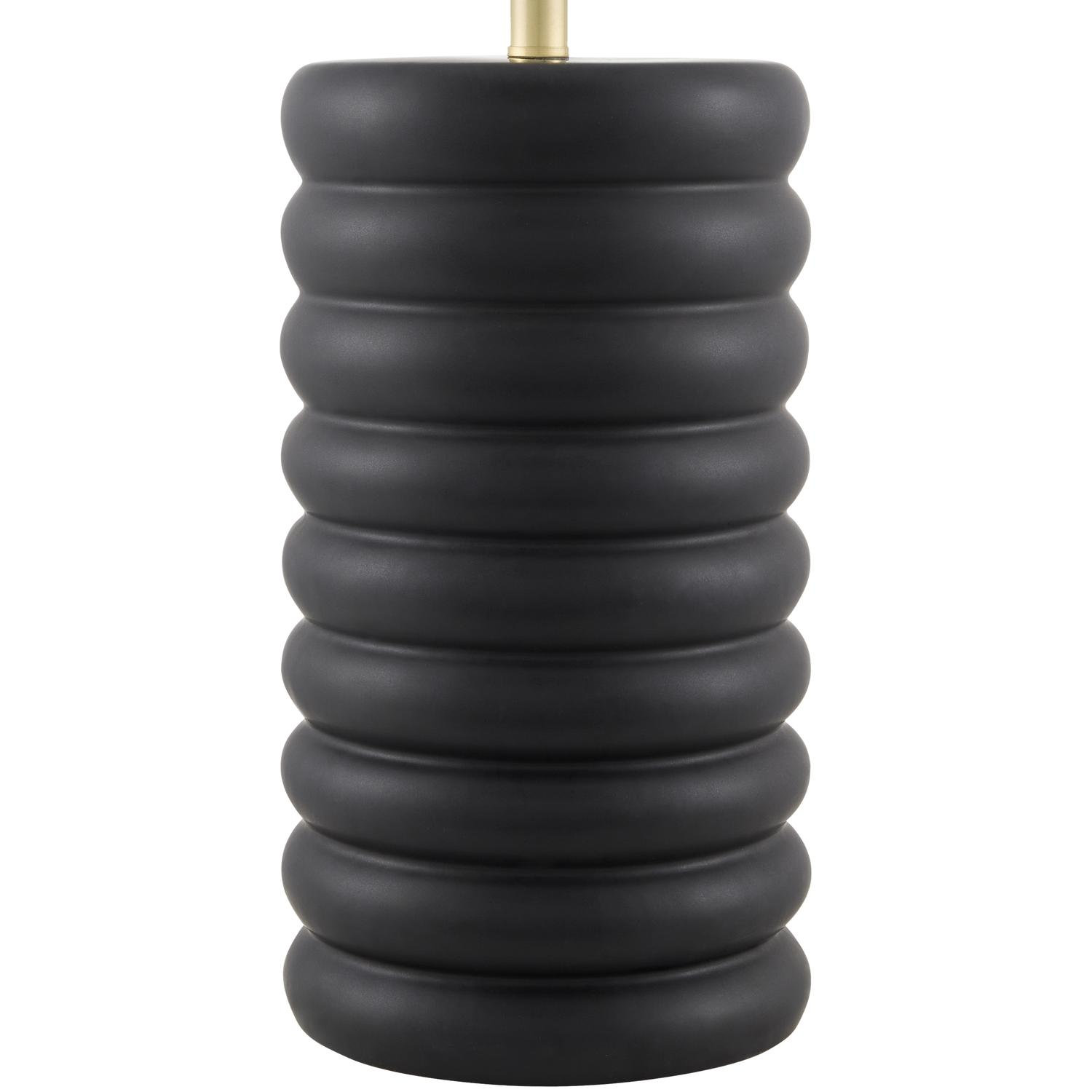 Ceramic Table Lamp, Black