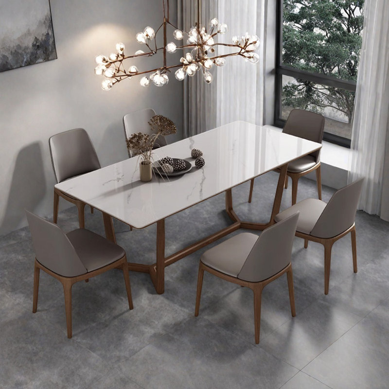 Petit ensemble de table simple moderne, H 29,52 po x L 70,86 po x l 35,43 po