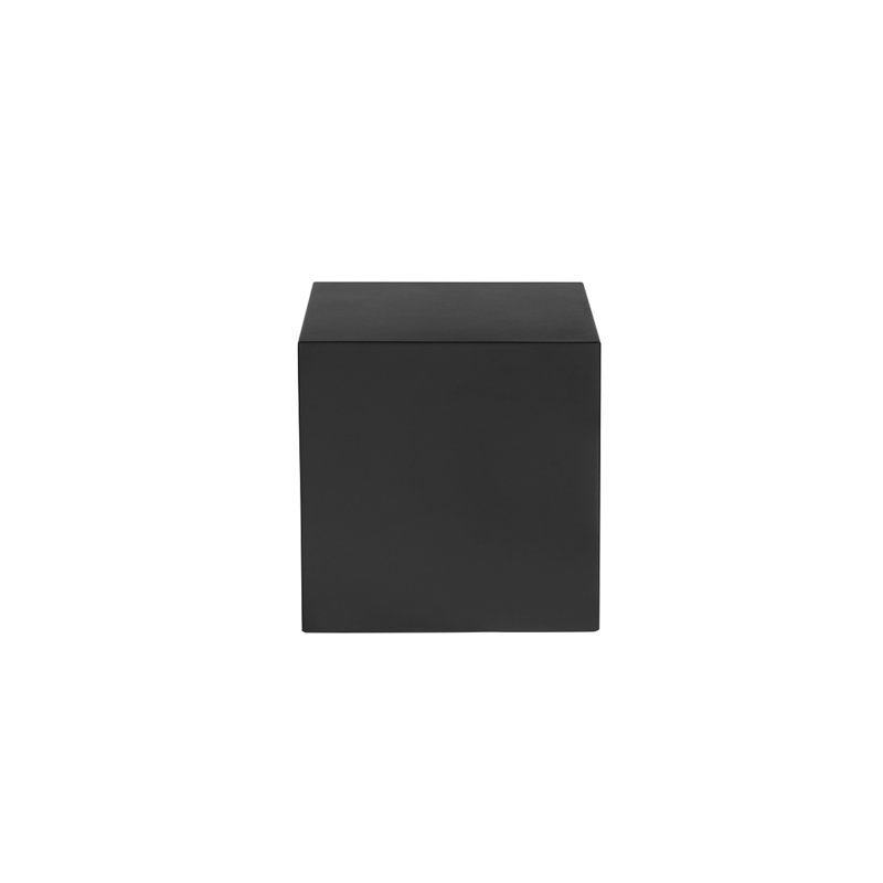 Petite table d'appoint Buril, H 16 po x l 16 po x P 16 po, Noir