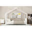 Lit plateforme simple en métal, blanc-1274384565