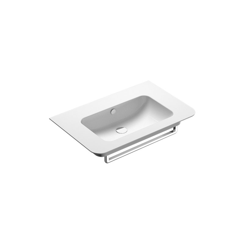 Green 31.5'' L Bathroom Sink, 0-Hole