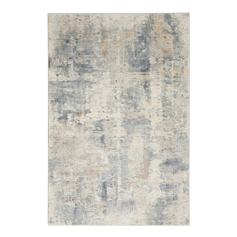 Beige Rug, 10Mm Thick Abstract Rug, Stain Resistant Modern Luxurious Rug For Bedroom, & Dining Room, Round 160 cm