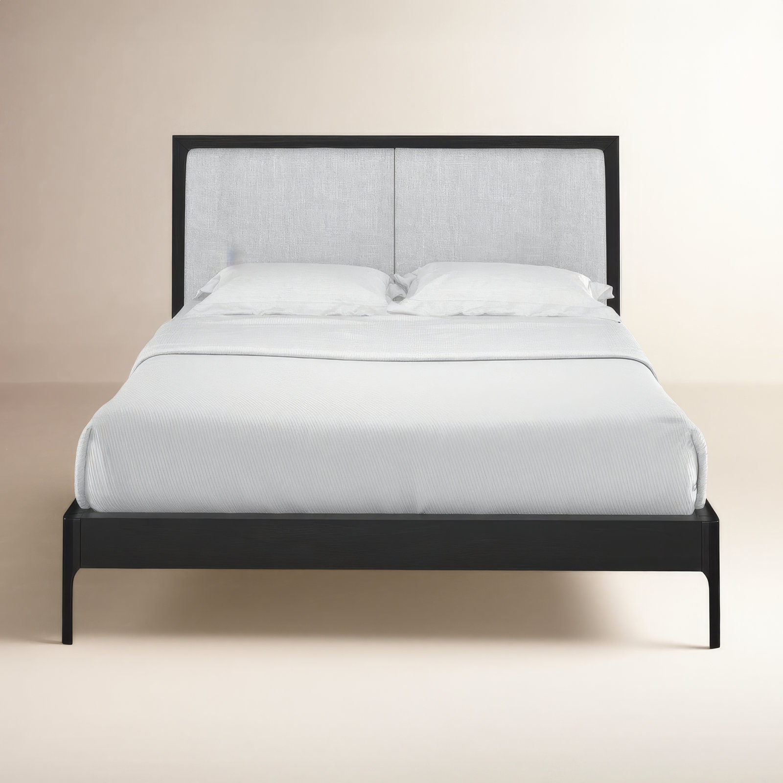Chisa Upholstered Bed, Queen, Black