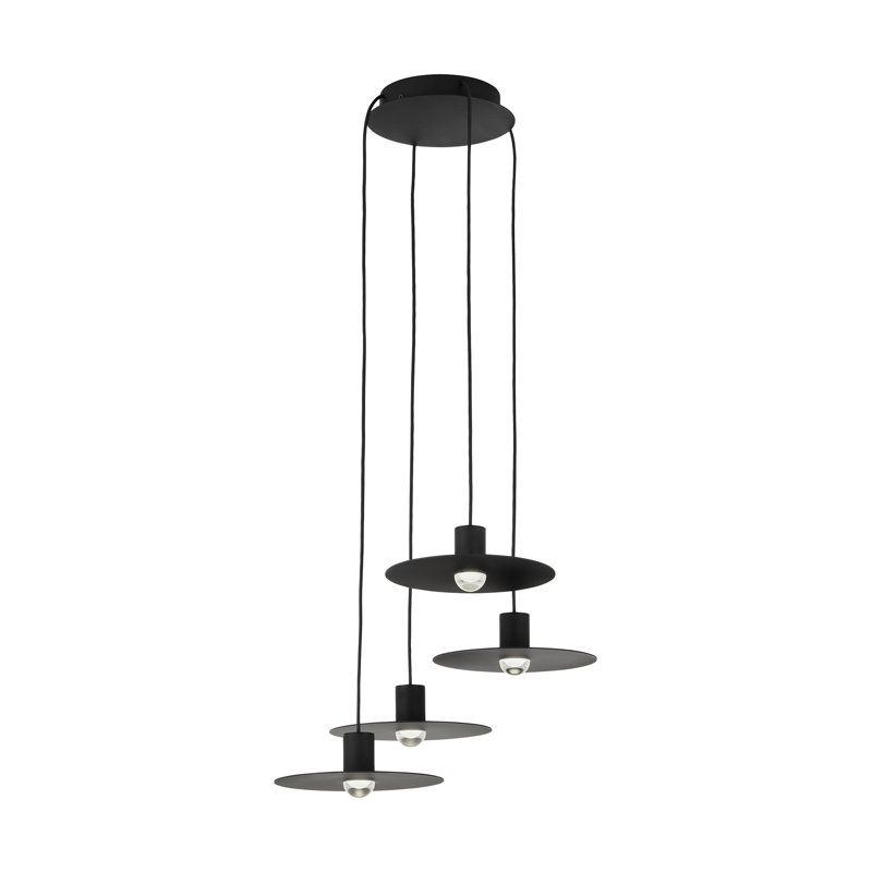 Eaves 4 - Light LED Pendant, Nightshade Black