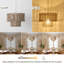 Lustre cylindrique en rotin naturel à 1 lumière avec hauteur réglable et intensité variable-978498488-1002546167