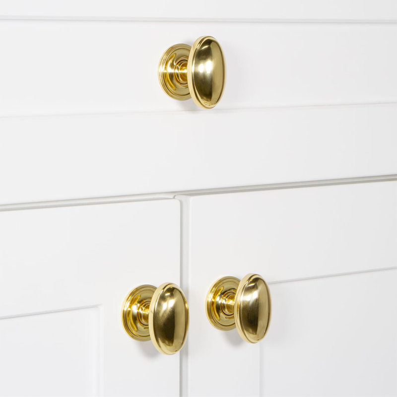 Eden Prairie Cabinet Knob, Polished Brass