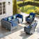 Ensemble de conversation modulaire avec coussins