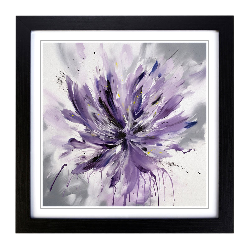 Single Picture Frame Print on Wood, Black Framed