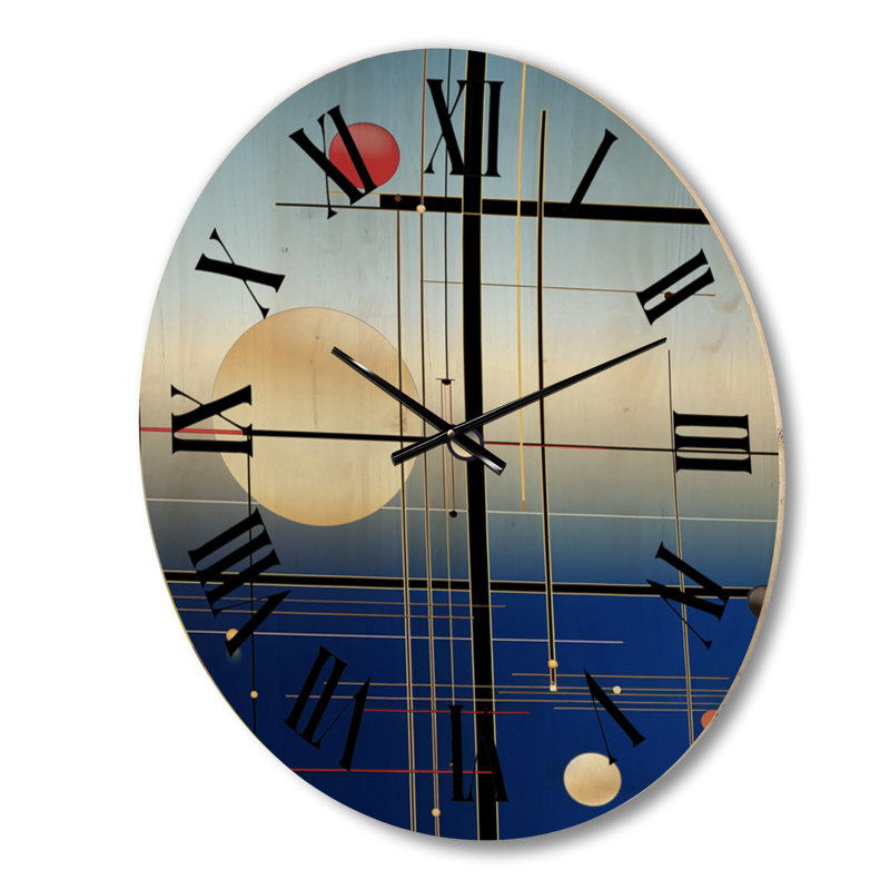 Horloge murale moderne Surles, Grand