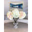 Arrangement floral hortensias en vase