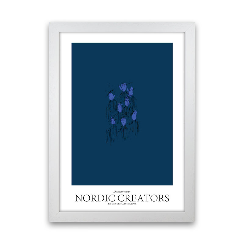 I'm Blue - Print, White Framed, 29.7cm H x 21cm W x 3cm D