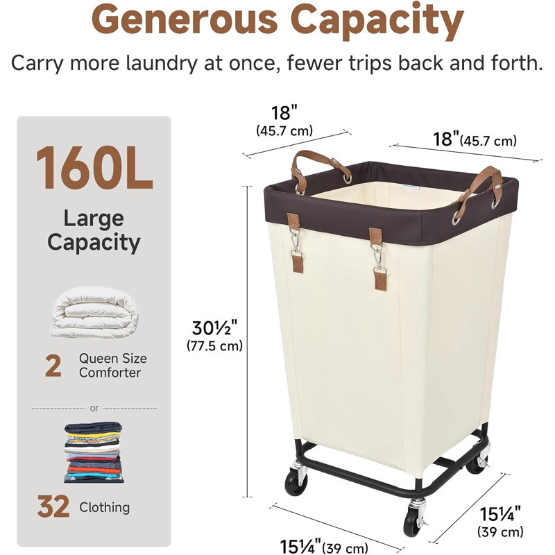 Wheel Laundry Basket