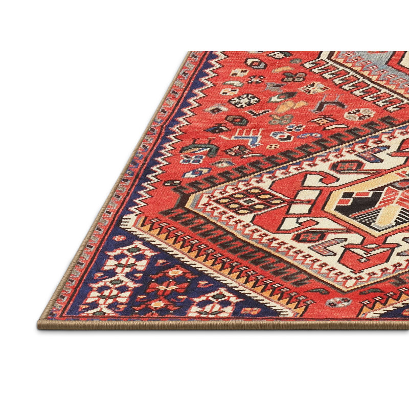 Tapis rouge à motif sud-ouest, Rectangle 5 pi x 7 pi