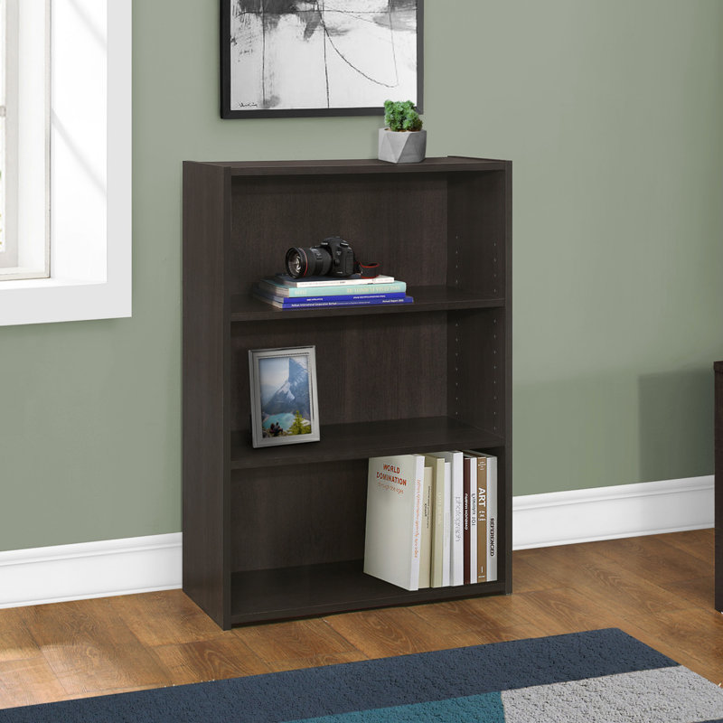 Bookshelf, Bookcase, 4 Tier, 36"H, Office, Bedroom, Laminate, Espresso
