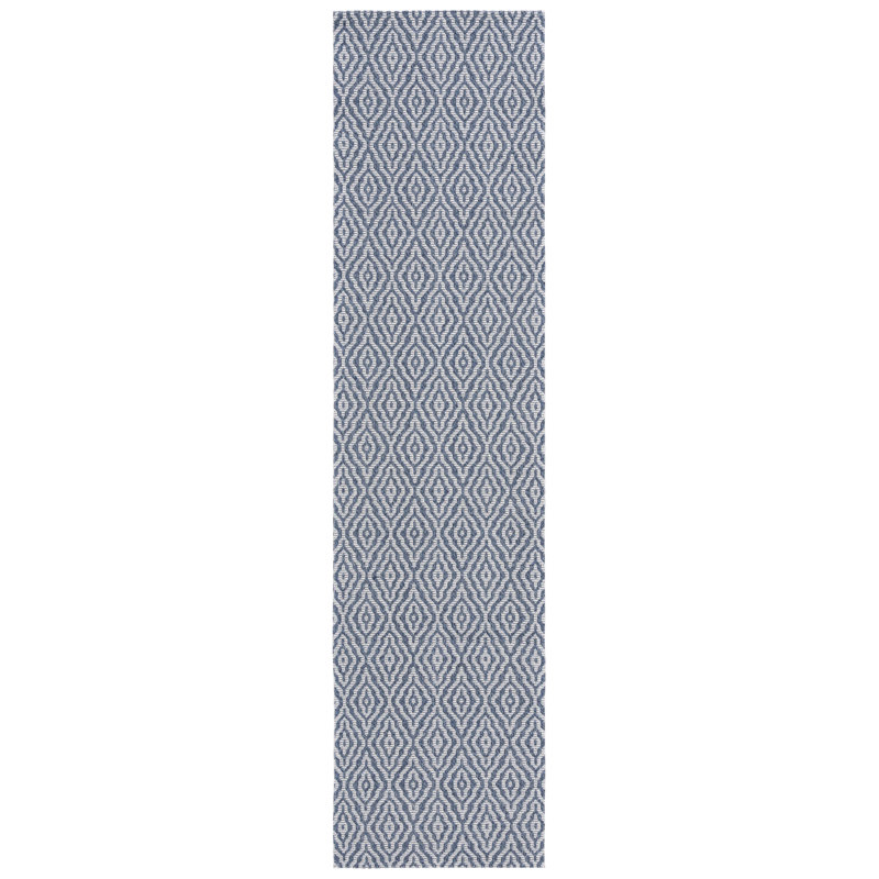 Tapis gris clair en coton Martha Stewart, Tapis de couloir 2 pi x 8 pi