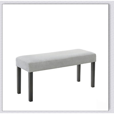 Selena Fabric Upholstered 40 Inch Bench with Wood Frame – Modern Entryway and Bedroom Seating, Durable and Stylish