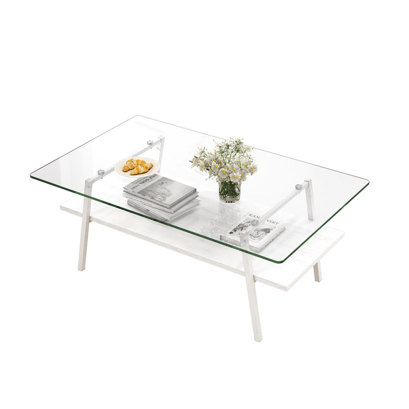 Ryo Glass Top End Table
