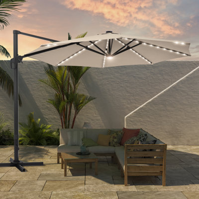 132'' Lighted Cantilever Umbrella