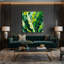 "Botanical Banana Leaves", art mural sur toile verte-32386149